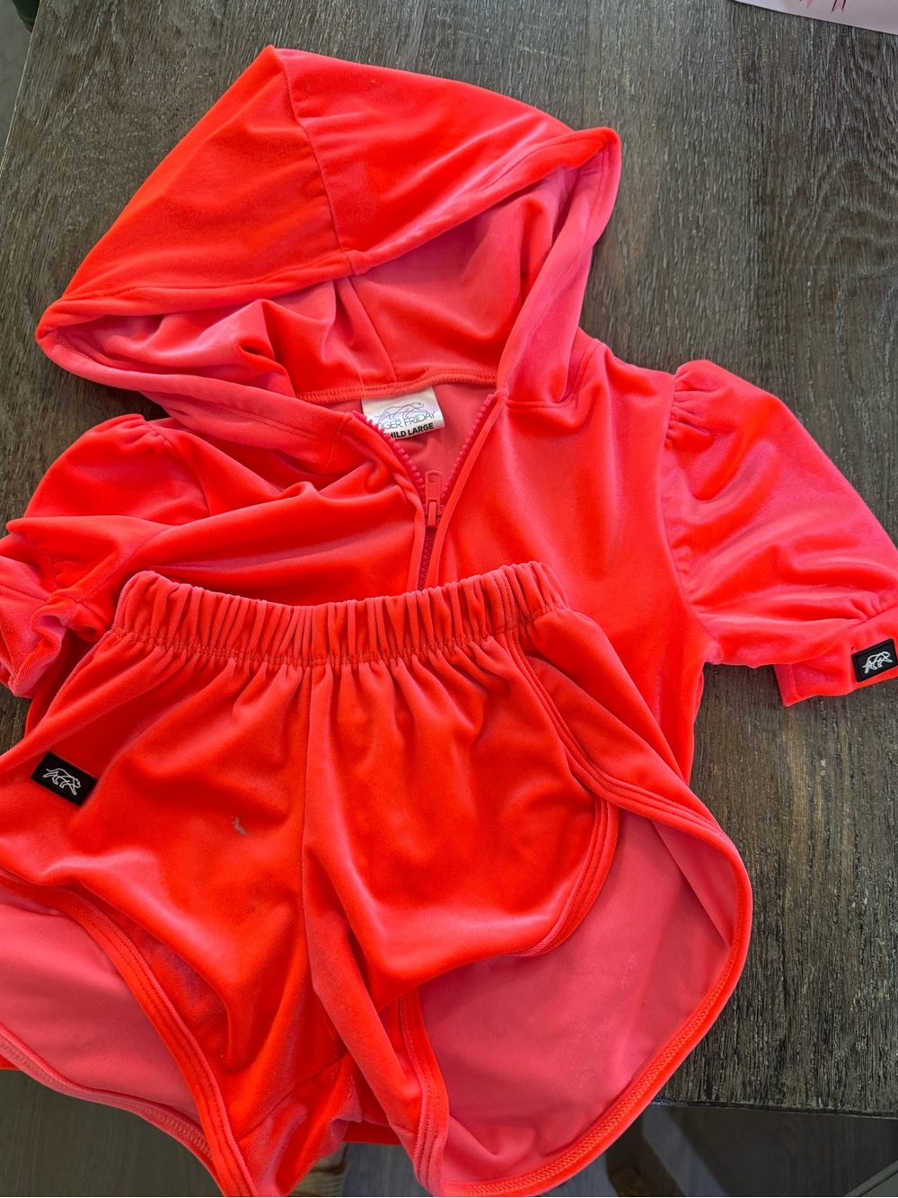 Tiger Friday Girls Firebird CL-CS (both fit like a CM) Luxe Velour Track Set